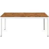  Stol za večeru u vrtu Prirodna i bijela 147 x 88,5 x 75 cm | shoptok.hr