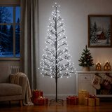  LED božićno drvce Bijela Čelik 196 LED lampica | shoptok.hr