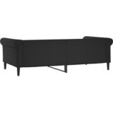  Dnevni krevet crni 100 x 200 cm od umjetne kože | Eponuda.com