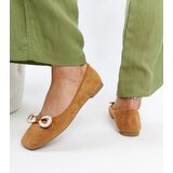Gemre Brown ballet flats with a bow Gaillou | shoptok.hr
