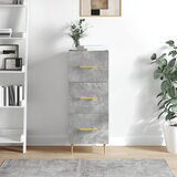 vidaXL Komoda betonsko siva 34,5x34x90 cm inženirski les Cene