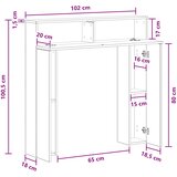  Okvir za kamin Staro drvo 102 x 18 x 100,5 cm Konstruirano drvo | shoptok.hr