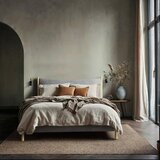 MID.YOU OBLAZINJENA POSTELJA 180 cm x 200 cm , les, tekstil, leseni material antracit | Shoptok.si