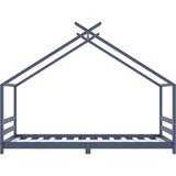  Za dječji krevet od masivne borovine sivi 90 x 200 cm | shoptok.hr