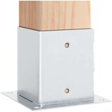  Postolja za stupove kvadratna 4 kom 101x101 mm pocinčani čelik | shoptok.hr