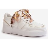 Boto Women's Platform Sneakers With Decorative Lacing White Mistra | shoptok.hr