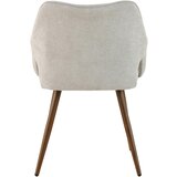 MID.YOU NASLANJAČ, les, kovina, tekstil svetlo rjava | Shoptok.si