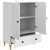  Kreveta s ladicama Bijela visokog sjaja 66 x 34,5 x 95 cm | shoptok.hr