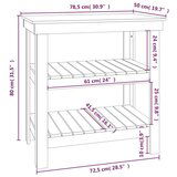  Delovna miza medeno rjava 78,5x50x80 cm trdna borovina, (20751399) | Shoptok.si