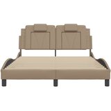  Okvir kreveta Viana s LED-om bez madraca cappuccino 140x190 cm | shoptok.hr