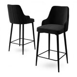 Hanah home Set od 4 barske stolice Enox crne boje | Eponuda.ba