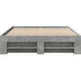  Okvir kreveta siva boja betona 120x200 cm od konstruiranog drva | shoptok.hr