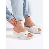 Shelvt White women's wedge flip-flops Cijene