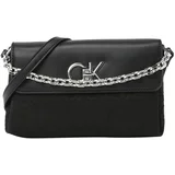 Calvin Klein Ručna torbica crna / srebro
