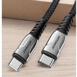 Joyroom podatkovni kabel S-1230K1 Quick Charge 60W Type C na Type C - črn pleten | Shoptok.si