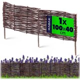 KADAX Vrtna palisadna ograja iz pletenega materiala, visoka 100 x 40 cm, (5000358117) | Shoptok.si