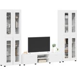  Set TV komoda FLORIN 3 kom. Bijelo Konstruirano drvo | shoptok.hr