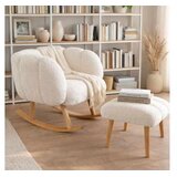 Atelier Del Sofa fotelja i tabure lotus white | Eponuda.com