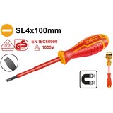  Odvijač VDE izolirani ravni SL4.0×100mm HISD814100 | shoptok.hr