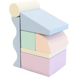  Blazin za plezanje, mehka igrala za otroke, poligon – 7 delni set, pastel | Shoptok.si