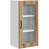  Zidni stakleni ormarić Umjetnički hrast 40 x 31 x 80 cm | shoptok.hr