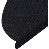  Samolepilne preproge za stopnice 15 kosov 65x22,5x3,5 cm črne, (20753592) | Shoptok.si
