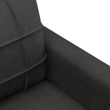  3-dijelni set sofa s jastucima crni od tkanine | shoptok.hr