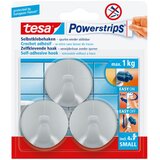 Tesa vešalica powerstrips mala okrugla mat-hrom 3kom | ePonuda.com