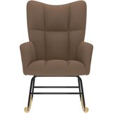  Stolica za ljuljanje od tkanine smeđa | shoptok.hr