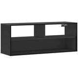 TV ormarić crni 100 x 31 x 39,5 cm konstruirano drvo i metal | Eponuda.ba