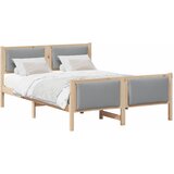  Krevetna konstrukcija Svijetlo siva 135 x 190 cm tkanina | shoptok.hr