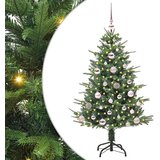  Umjetno prethodno osvijetljeno božićno drvce s kuglicama Zelena | shoptok.hr