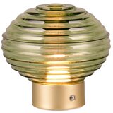 Tri O Zelena/u zlatnoj boji LED stolna lampa s mogućnosti zatamnjivanja sa staklenim sjenilom (visina 14,5 cm) Earl – | shoptok.hr