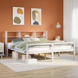 s regalom z knjige bez madraca bijeli 180x200cm borovina | shoptok.hr