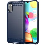 Cadorabo Ohišje, združljiv s Samsungom v brušenem modrem - zaščitnem pokrovu, narejen iz fleksibilnega silikona TPU v videzu iz nerjavečega jekla ogljika, (20588283) Cene