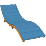 vidaXL Jastuk za ležaljku prošarani plavi 200 x 70 x 4 cm od tkanine | shoptok.hr