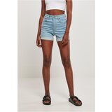 UC Ladies Women's Organic Stretch Denim 5-pocket Sheer Bleached Shorts | shoptok.hr