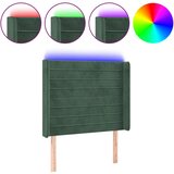  the living store led posteljno vzglavje temno zeleno 93x16x118/128 cm žamet - led vzglavje, (21487978) | Shoptok.si