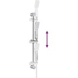  Komplet prhe Krom 70 cm Nerjaveče jeklo, (5000288585) | Shoptok.si
