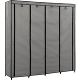 Furnova Garderobna omara s 4 predelki siva 175x45x170 cm, (21930064) | Shoptok.si