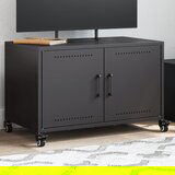 Maison Chic TV omarica - TV enota - Televizijska omarica črna 68x39x43,5 cm jeklo, (21700393) | Shoptok.si
