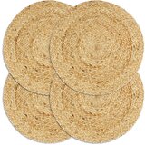vidaXL Pogrinjki 4 kosi naravni 38 cm okrogli iz jute cene