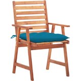Maison Chic Vrtni jedilni stoli - Stol za vrt 2 kosa z blazinami trden akacijev les JS316, (21877380) | Shoptok.si