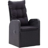  5-dijelni vrtni blagovaonski set s jastucima crni | shoptok.hr
