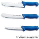 Pribor za kolinje nož mesarski set 15/20/20 cm