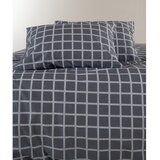 Mila Home Luxury Siva enojna posteljnina iz renforce bombaža 140x200 cm Linear Calm Geometric – | Shoptok.si