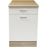 Modern Living Kuhinjska Spodnja Omarica Andy, Bela, Barva Hrasta | Shoptok.si