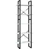 vidaXL ormarić za knjige s 5 razina bijeli 60x30x175 cm od borovine | shoptok.hr