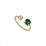 Vittoria Ženski victoria cruz jasmine emerald prsten sa swarovski kristalima ( a3753-20da ) Cene