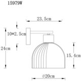 Globo STENSKA SVETILKA Swanson 230 V E27 | Shoptok.si